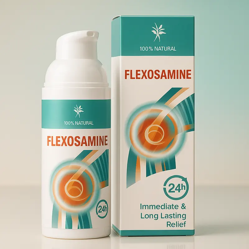Flexosamine gel per le articolazioni: flacone airless da 50 ml e confezione